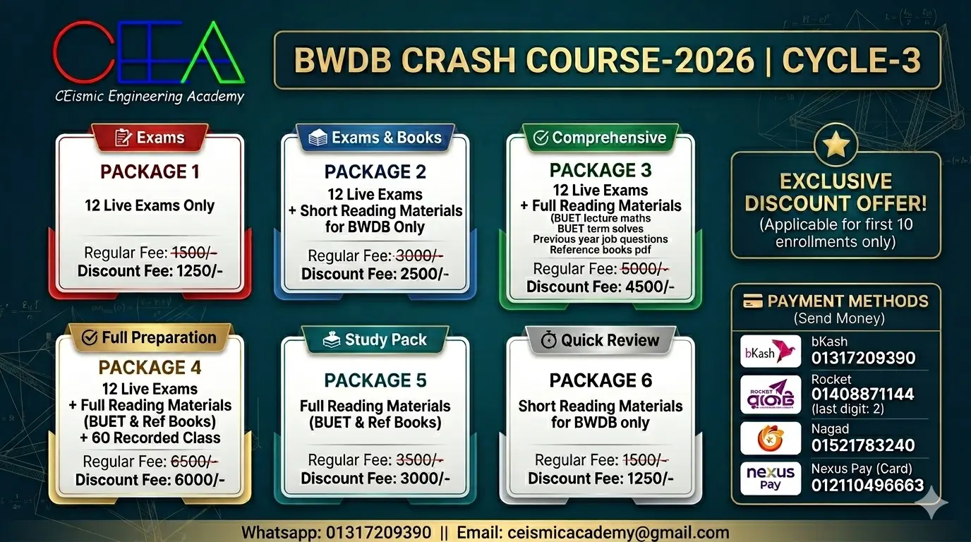 BWDB Model Test-2026: Cycle-3