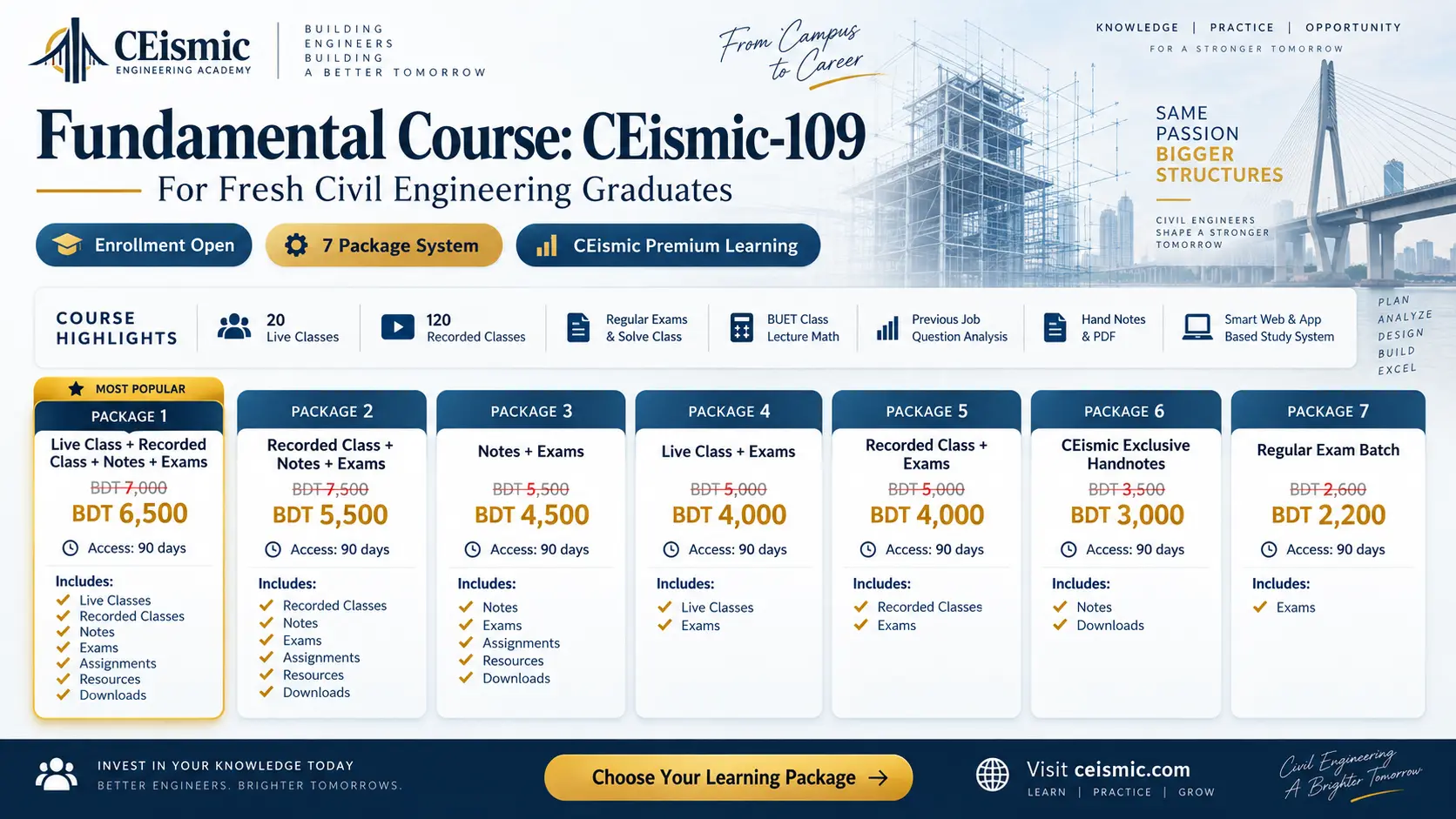 Fundamental Course: CEismic-109